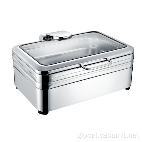 Round Roll Top Chafing Dish Stainless Steel Full Size Induction Chafing Dish Supplier